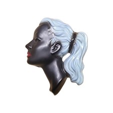 Wandkeramik Frau Wandmaske