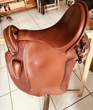 Sommer Wanderreitsattel 7200 Spirit DE Cognac mit Pass Gurt und Schutz