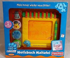 Fisher-Price Blue's Clues Notizbuch Handy Dandy Maltafel mit 4 Figurenstempel