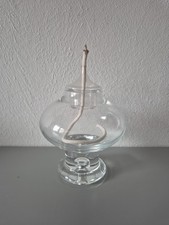 Vintage Öllampe, Petroleumlampe,  aus Glas, Öl Lampe Neuwertig
