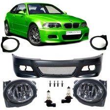 Stoßstange Vorne +Nebelscheinwerfer SET für M3 M + Nieten passt für 3er BMW E46