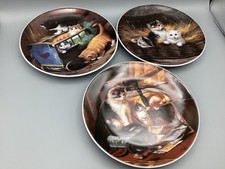 Wunsiedel Sammelteller Katzen 3 Stück top Zustand