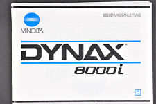 Minolta DYNAX 8000i  Bedienungsanleitung (D, ) 1990