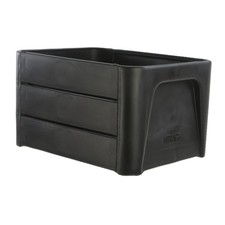 Mirage DIY Fahrrad Lastenrad Transportkiste Cargo Transportbox schwarz 24 Liter 