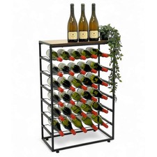 Weinregal Metall Schwarz