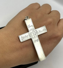 Antik 800 Silber Kreuz