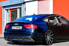 Heckansatz Heckeinsatz Diffusor aus ABS für Audi A5 B8 mit S-Line