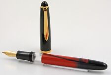 Vintage Senator Windsor Kolbenfüller Rot fountain pen red marbled steel nib B