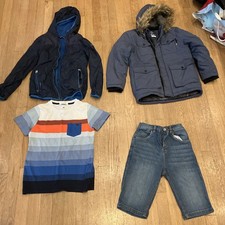 Jungen Bekleidungspaket Alter 9-10 Jahre Parka Regenjacke Jasper Conran Jeans (c8)