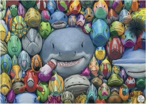 Puzzle bunte fische - puzzle,