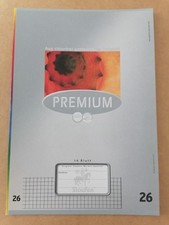 23x Schreibhefte - Nummer 26- 5mm kariert mit Rand, DIN A4 - 16 Blatt