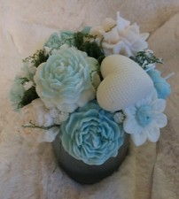 Kerzenstrauß Wachsblumen