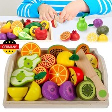 11x Holzspielzeug Essen für