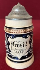 Bierseidel mit Zinndeckel