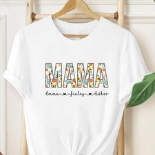 Vintage Floral Mama T-shirt