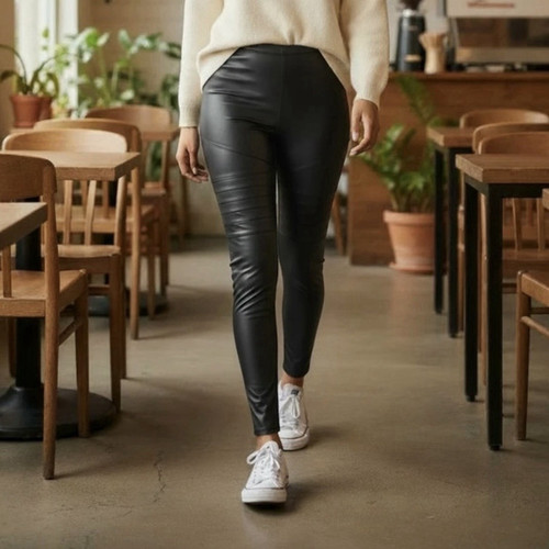 Tom tailor damen leggings - tom, pu-leggings