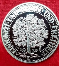 5 Reichsmark Eichenbaum 1929/2003/silber/stempelglanz