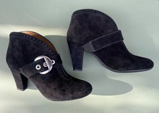 GEOX Wildleder Stiefeletten in Gr. 37, mit Schnalle, schwarz