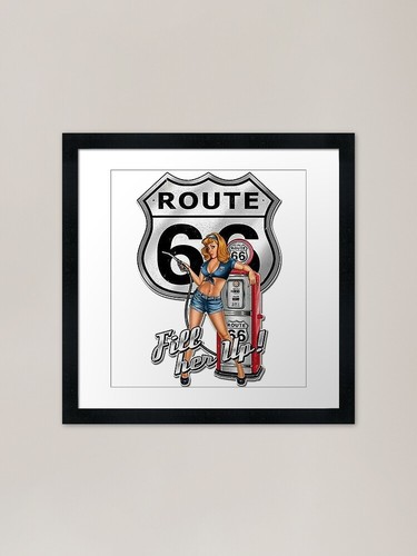 Route gerahmter kunstdruck - gerahmter,