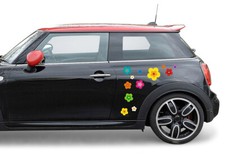 Autoaufkleber, Blumendesign