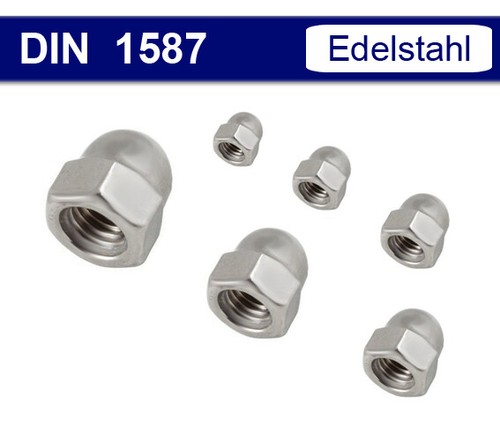 Hutmuttern m16 hohe - hutmuttern, form
