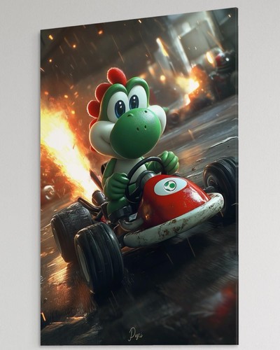 Super mario bros - mario, leinwand