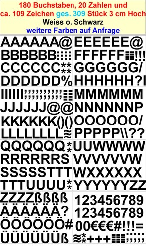 Buchstaben stück zahlen - 6,