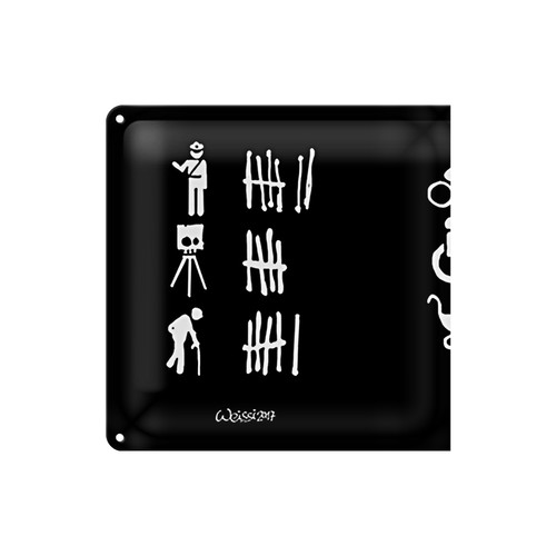 Blechschild strichliste - blechschild,
