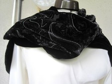 Weicher, warmer SAMTSCHAL, Schwarz-grau,  Marke: H&M   