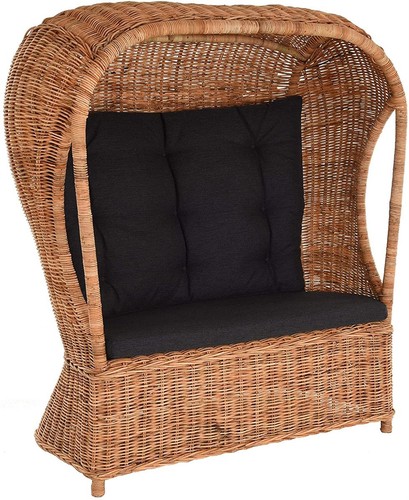 Rattan strandkorb sitzer - rattan-strandkorb, 2-sitzer