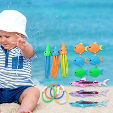 Sommerspaß Wasser Tauchen Spielzeug Pool Spielzeug Set für Kinder Tauchringe