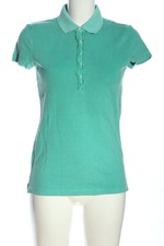 TOMMY HILFIGER Polo-Shirt Damen Shirt Gr. DE 36 türkis Casual-Look