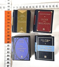 4 Miniatur Bücher  Klassiker