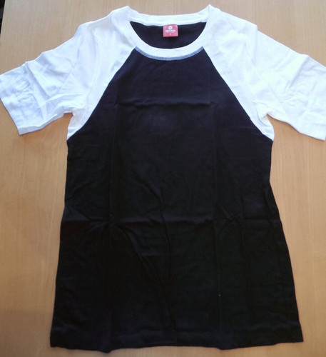 Damen shirt schwarz weiß - t-shirt,