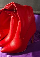 Damen Overknees, rotes