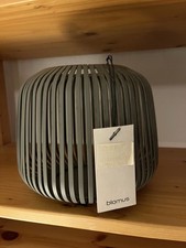 BLOMUS LITO - Laterne - Windlicht - Größe S 20,5 cm x 17 cm - Farbe: steel gray