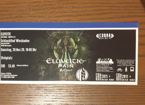 Eluveitie ticket schlachthof - eluveitie,