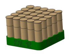 12 GA Munitionskiste, Patronenbox, Munitionsbox, 3D