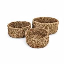 3 Körbe runder Korb Seegras