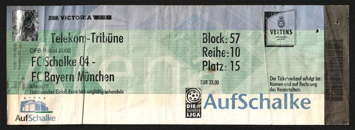 Ticket 2001 fc schalke - ticket,