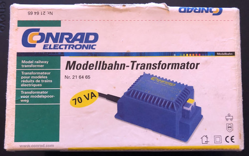 Modellbahntrafo conrad 21645 - modellbahntrafo,
