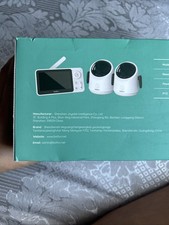 WiFi Babyphone mit zwei Kameras, App & 4,3" Split-Screen Steuerung,