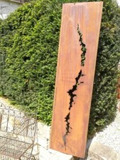 Edelrost Sichtschutzelement Stele Riss Sichtschutzwand Sichtschutz Garten Rost