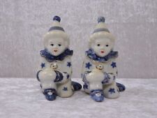 Xy2ubH - 2 x Porzellan Design Figur Clown Harlekin - Vintage - 12 cm
