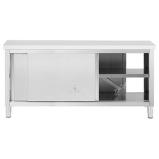 Edelstahl-Arbeitsschrank mit