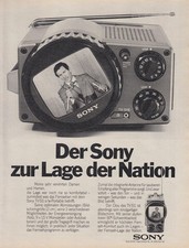 Sony TV-511 - Reklame Werbeanzeige Original-Werbung 1979