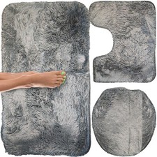 Badezimmerteppich-Set 3 teilig