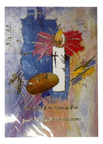 Kommunion geschenkkarte - kommunion,