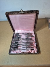 12 Kuchengabeln ABS Rostfrei DDR Aufbewahrungsbox Besteck