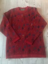 Sigi Scheiber Tyrol Austria Trachtenpullover Intarsien Strick Schurwolle 38